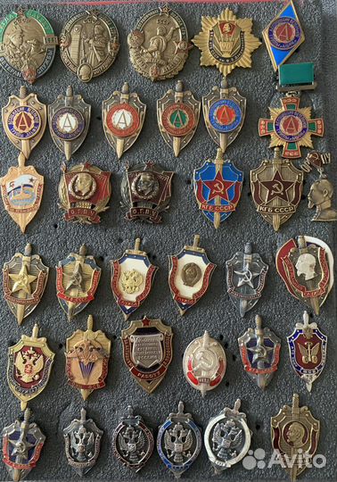 Значки погранвойска, кгб, фсб