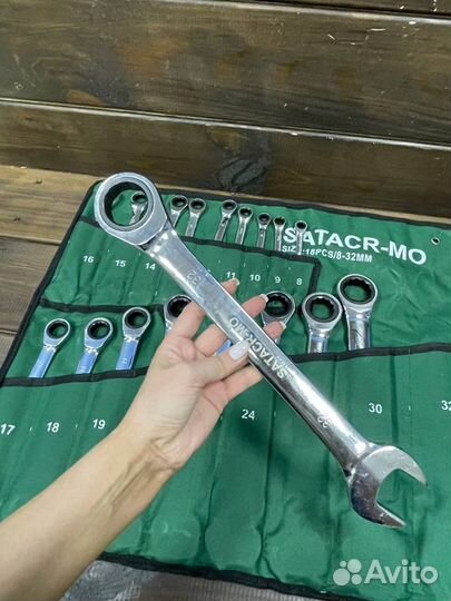 Набор ключей накидной-гаечный 18\ 8.8-32mm