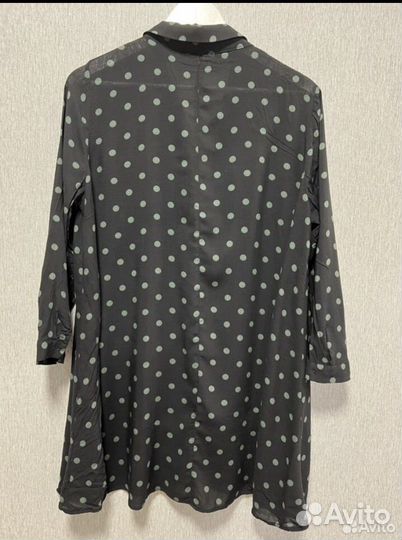Zara блузка удлиненная и рубашка