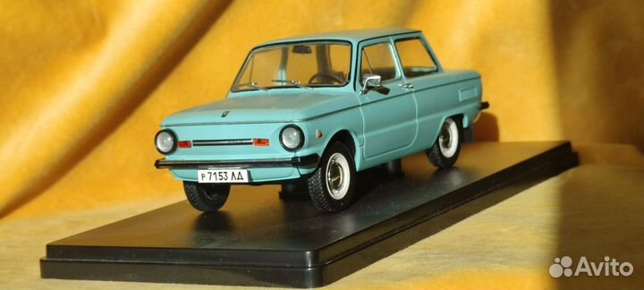 Модель автомобиля СССР заз 968м в масштабе 1/24
