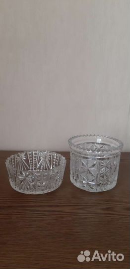 Вазы и кружки из хрусталя советские