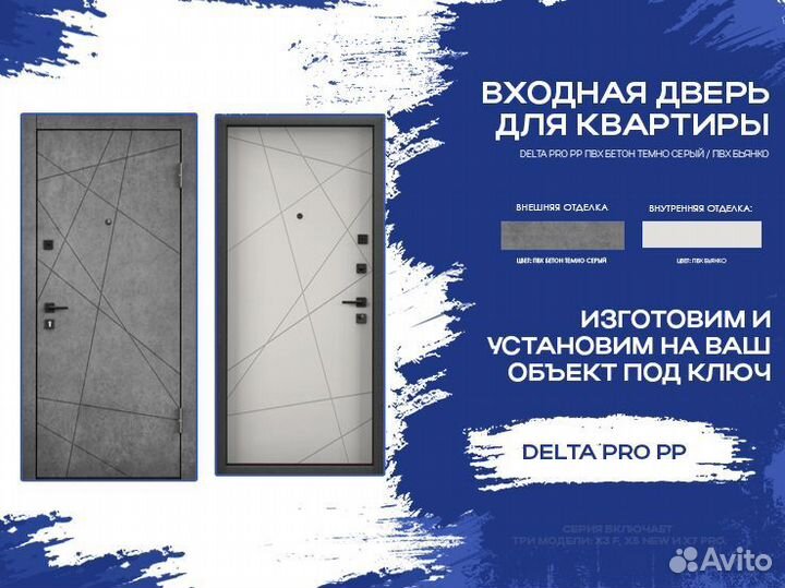 Входные металлические новые двери