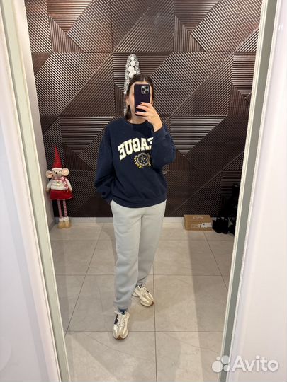 Женские спортивные брюки джогеры р.S серые