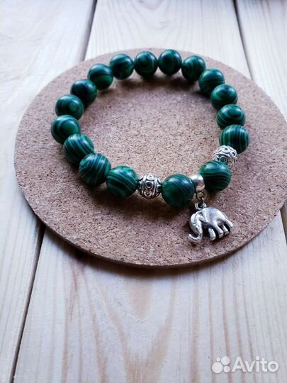 Браслет из малахита