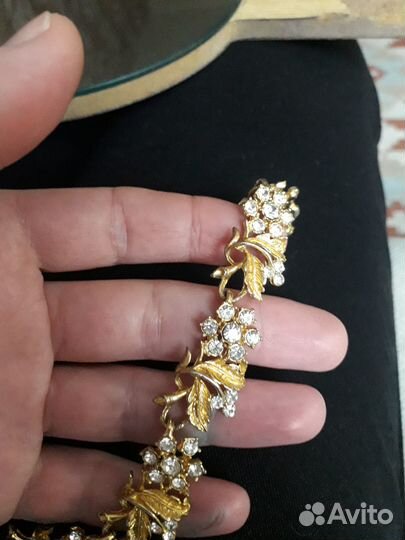 Винтажный комплект колье и браслет