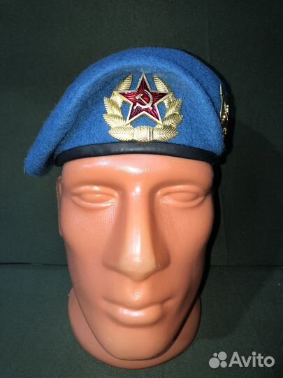 Берет вдв отбитый голубой