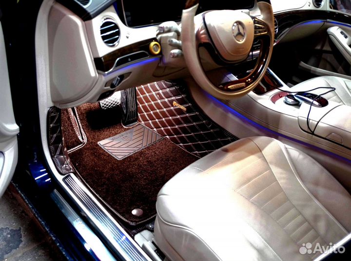 Автоковрики для Mercedes-Benz S klass 2014г