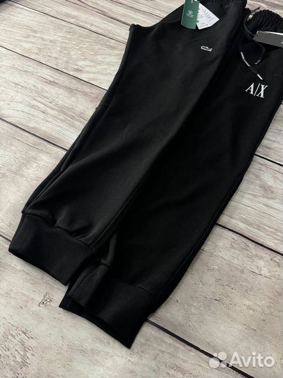 Спортивные штаны Armani Exchange черные LUX