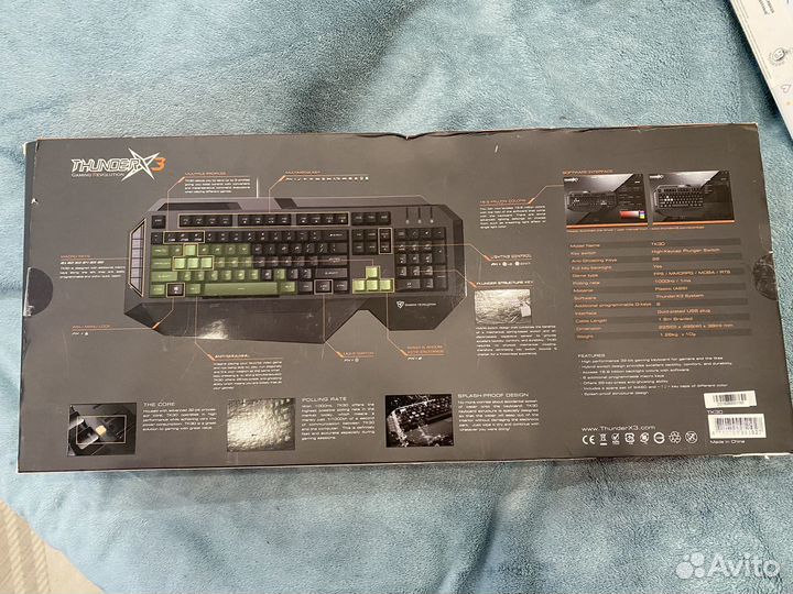 Игровая клавиатура ThunderX3 TK30 Black