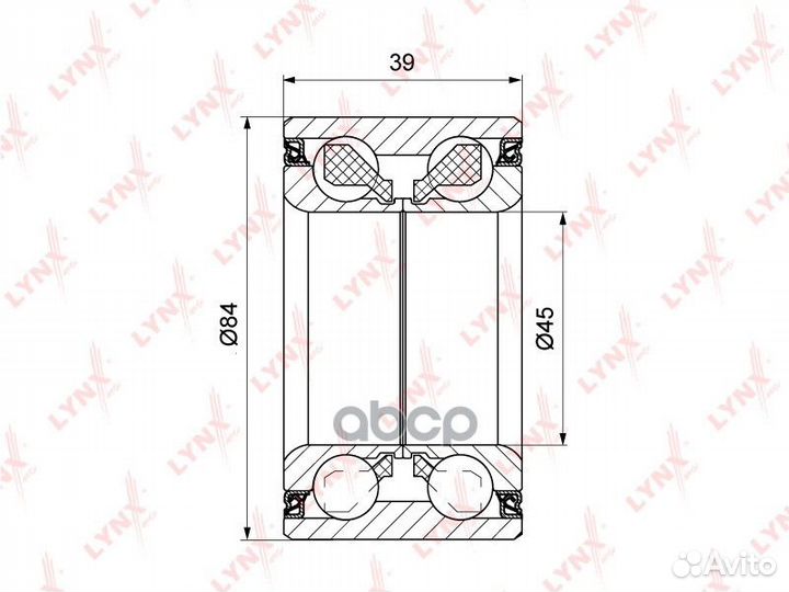 Комплект подшипника ступицы колеса перед/зад