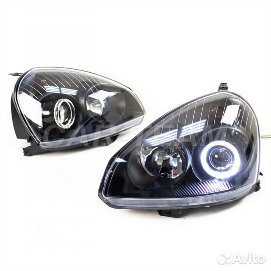 Фары LADA Priora би-линзы С ангельскими глазками