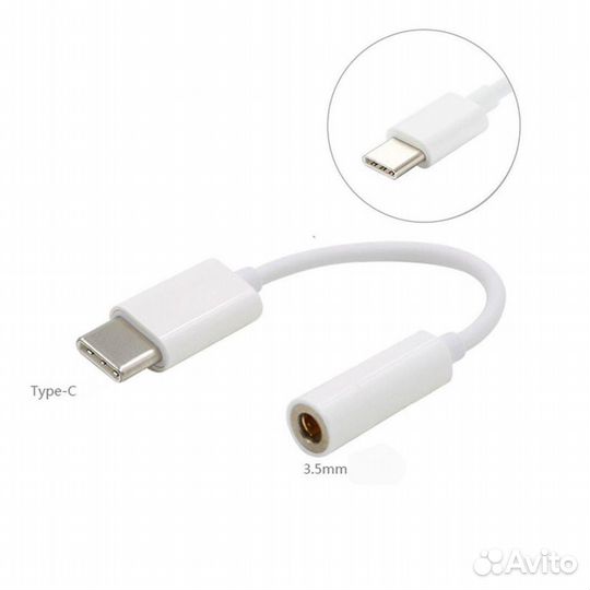 Переходник AUX Type-C на 3,5 мм Mini Jack наушники