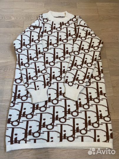 Платье туника шерстяное