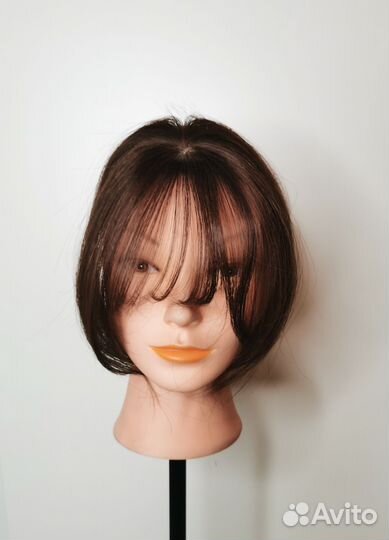 Накладка чёлка из натуральных волос новая