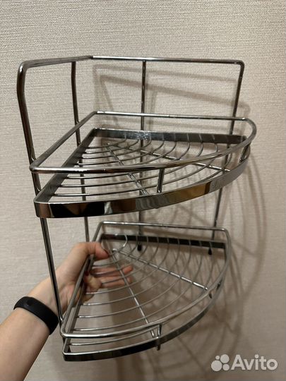 Угловая полка для кухни