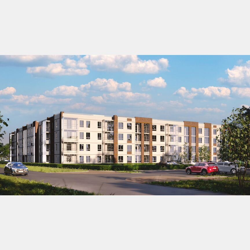 2-к. квартира, 57,4 м², 1/4 эт.