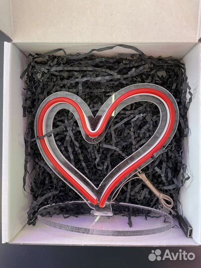 Неоновый светильник Сердце