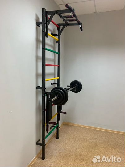 Шведская стенка со штангой