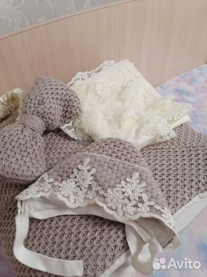 Конверт одеяло на выписку зимнее