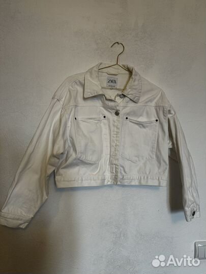 Джинсовка белая zara