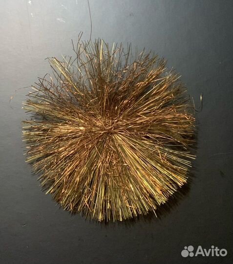 Москабель Корзинка снежинка Елочная игрушка СССР