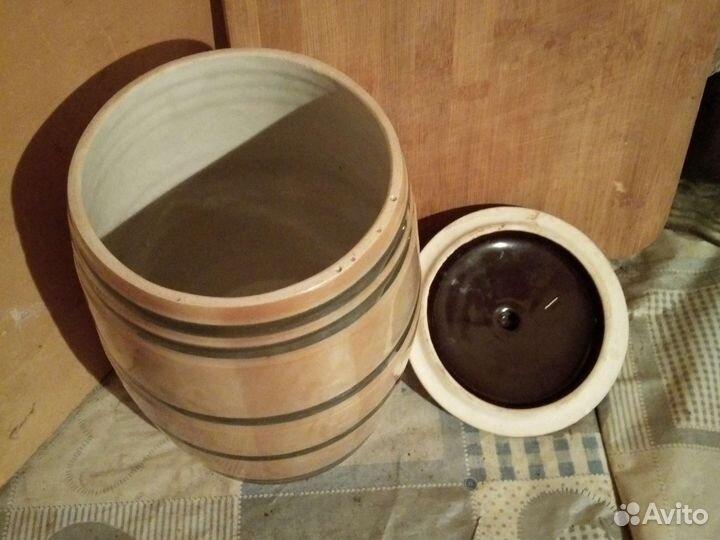 Боченок керамический под продукты