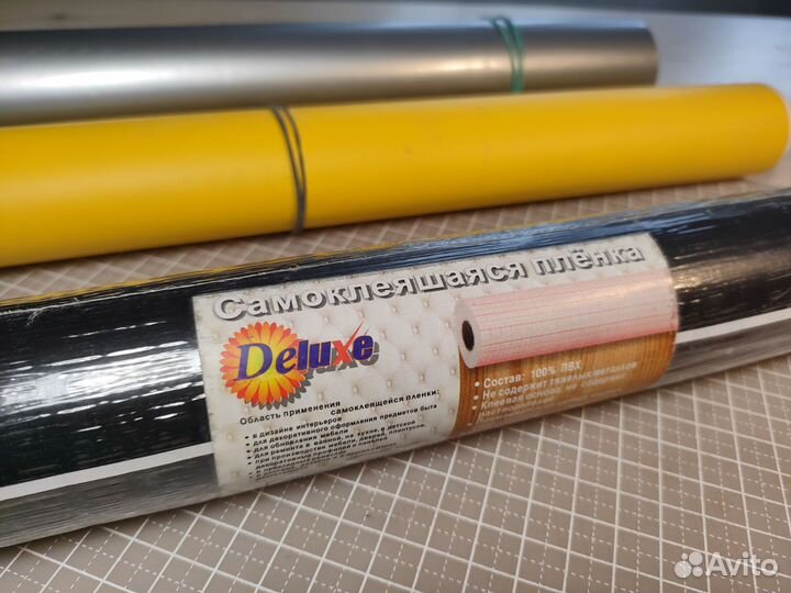 Пленка самоклеющаяся черная матовая новый рулон