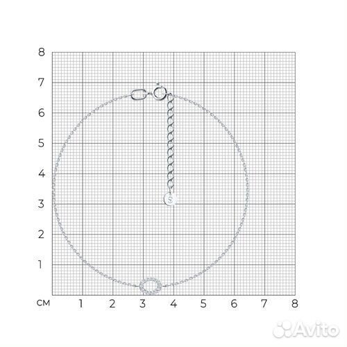 Браслет sokolov из золота, 1050330-3, р.18