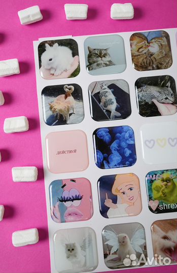 3D стикеры оптом со своими дизайнами