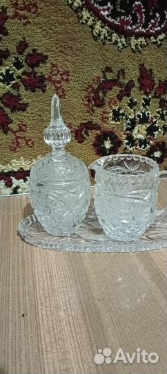 Чайный хрустальный набор гдр