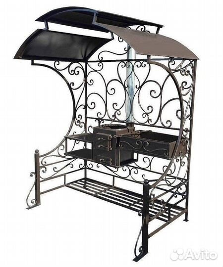 Мангал с крышей
