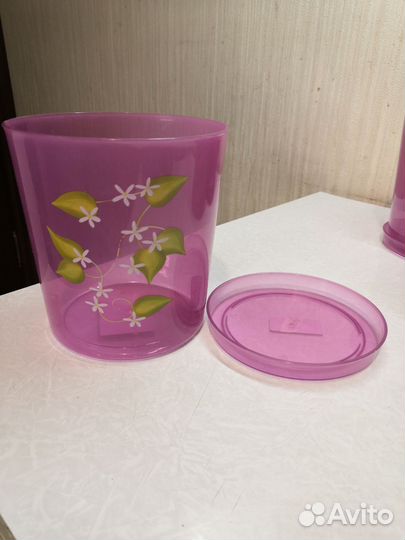 Горшки для орхидей с поддонами 4 шт