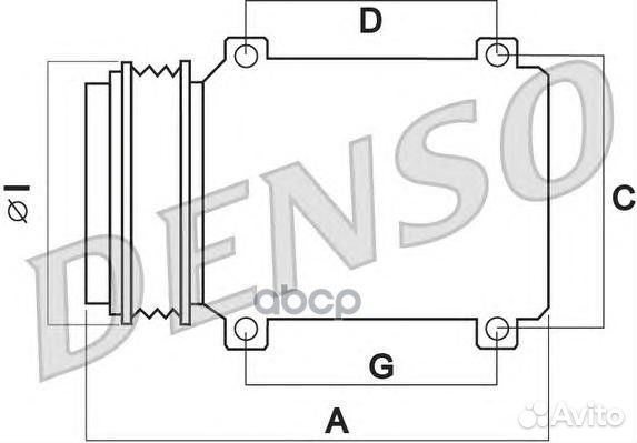 Компрессор кондиционера toyota camry (01-06) / D