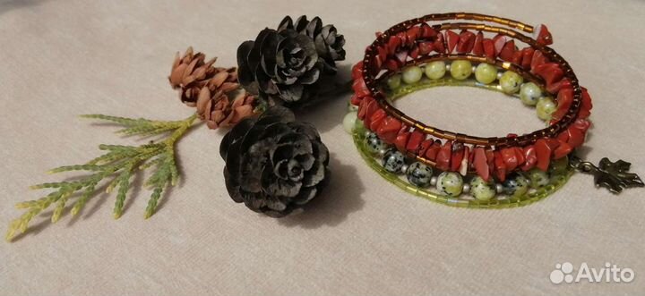 Браслет ручной работы из натуральных камней