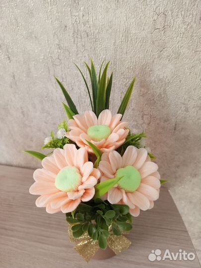 Букет цветов из мыла