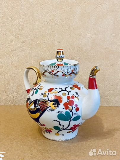 Редкий заварочный чайник «Петушки» Лфз 1990-1991