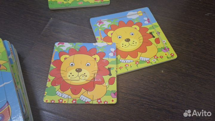 Пазлы детские деревянные