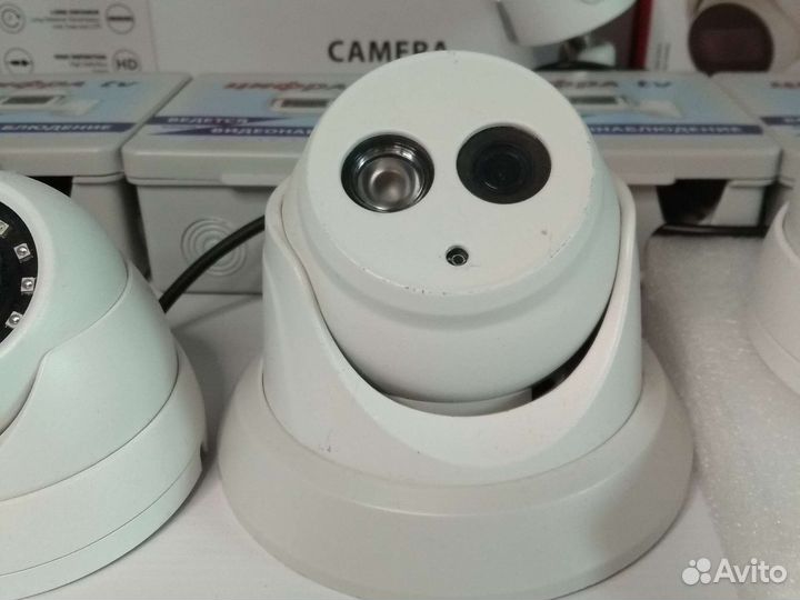 7 Камер видеонаблюдения с микрофоном 4Мп Dahua