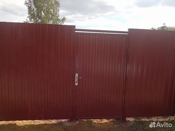 Распашные ворота под ключ