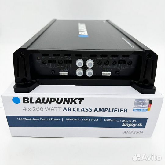 Усилитель 4х канальный / Blaupunkt 1040W Max