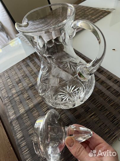 Кувшин хрустальный с пикой