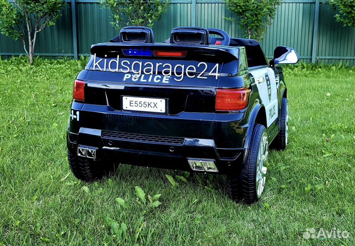 Электромобиль Range Rover Police EVA кожа сирена