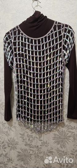 Топ сетка с пайетками, 44-46р
