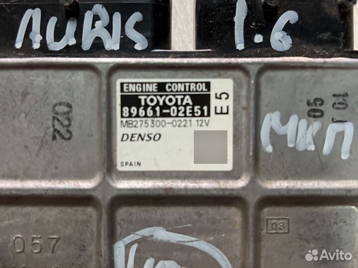 Блок управления двигателем Toyota Auris e15 МКПП