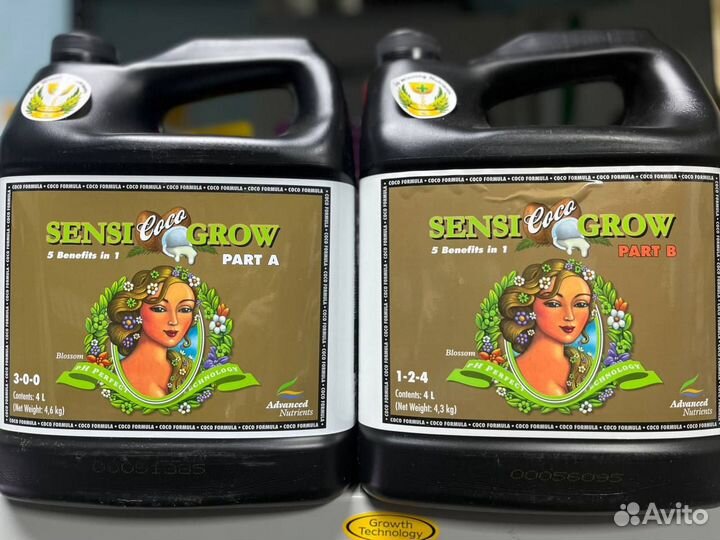 Advanced Nutrients Sensi Coco Grow A+B 4л