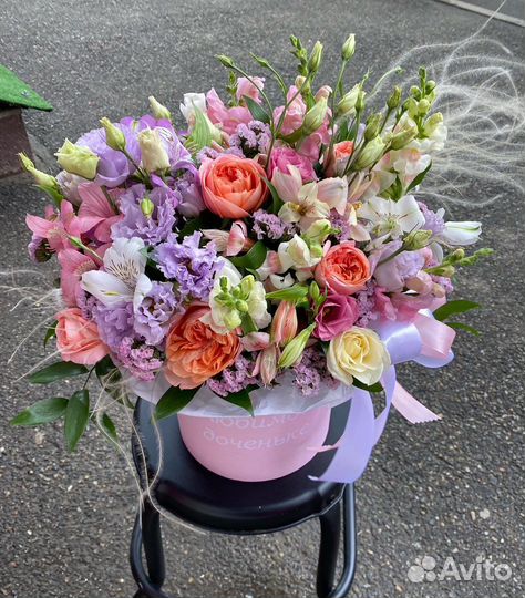 Цветы в коробках