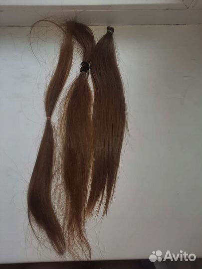 Волосы натуральные срез