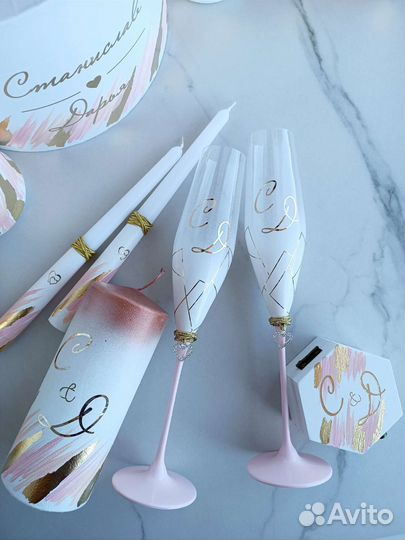 Набор на свадьбу аксессуары бутылки на свадьбу