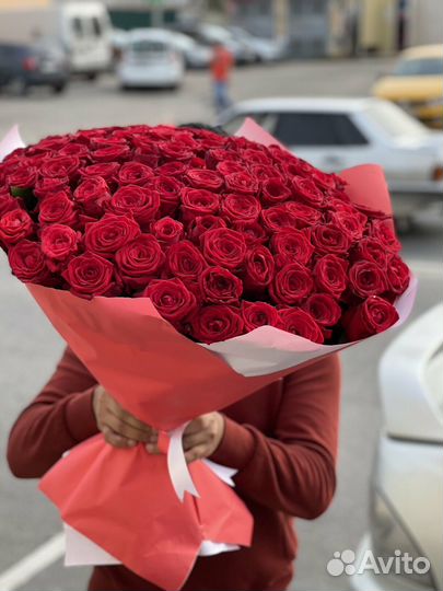 Розы 101 штука