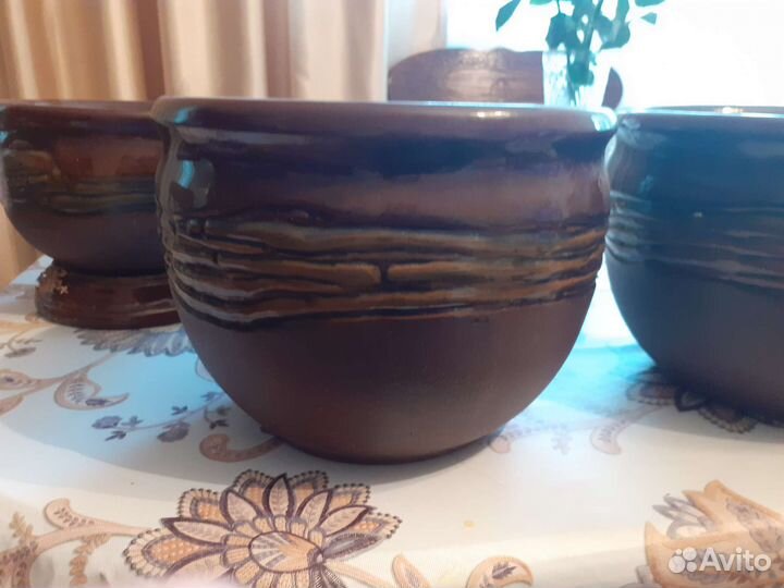 Горшок керамический 3 шт